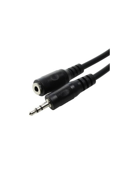 Conexión audio Jack macho ST 3.5mm a Jack hembra ST 3.5mm 3Mts