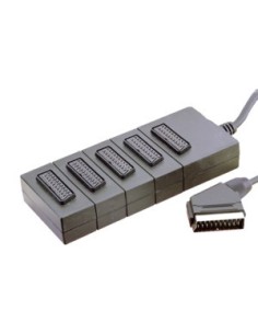 Distribuidor Euroconector macho a 5 bases hembra