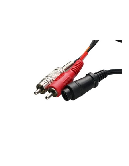 Conexión vídeo-cámara miniDIN VHS-C macho a 2 RCA macho