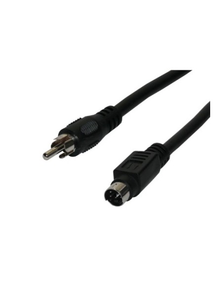 Conexión vídeo RCA macho a miniDIN 4c macho