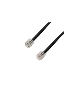 Conexión telefónica macho - macho RJ11 6P4C 4.5Mts