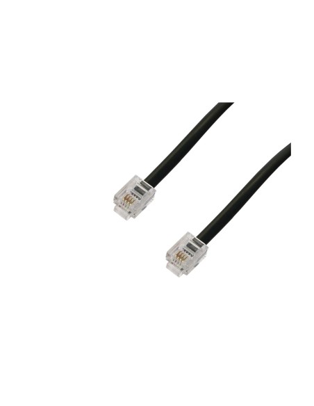 Conexión telefónica macho - macho RJ11 6P4C 4.5Mts