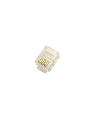 Conector telefónico modular RJ12 6P.6C.