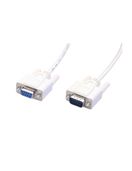 Conexión informática DB9 macho a DB9 hembra