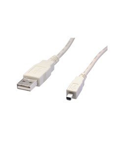 Conexión USB Tipo A macho a miniUSB Tipo B macho 4Pins...