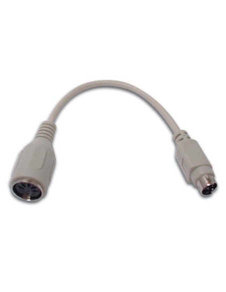 Adaptador teclado miniDIN macho 6c. a DIN hembra 5c. 2Mtrs.