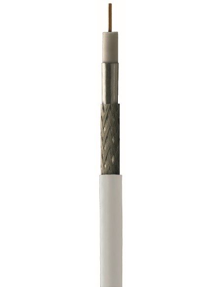 K 290 W3 / Cable coaxial 6,8mm CSS/Al blanco 300Mtrs