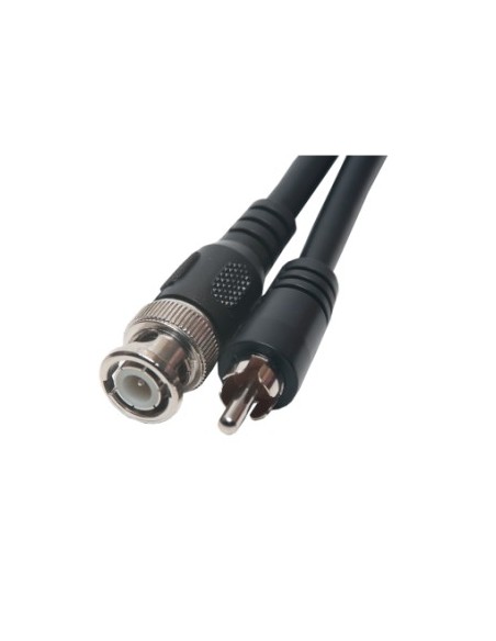 Conexión vídeo BNC Macho a RCA Macho 1,2Mtrs.
