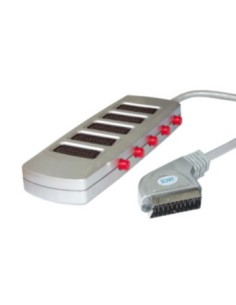 Selector Euroconector macho a 5 bases hembra