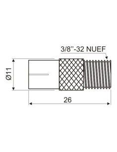 Adaptador F hembra a TV hembra 2
