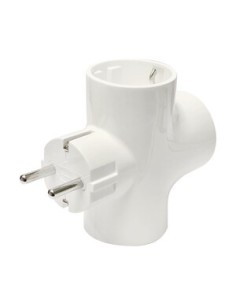 Adaptador Shucko triple 16A/250V