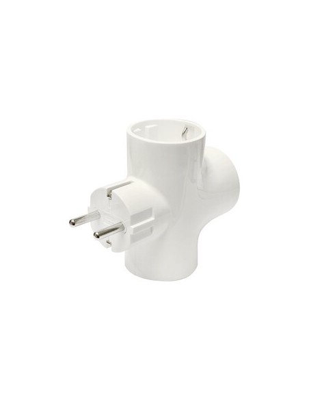 Adaptador Shucko triple 16A/250V