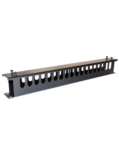 PH 1T / Pasa hilos para rack 19” con tapa 1U