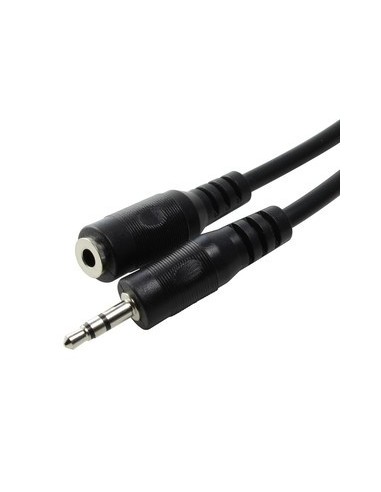 Conexión audio Jack macho ST 3.5mm a Jack hembra ST 3.5mm 5Mts