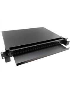 Patch panel fibra óptica rack 19" 24 puertos