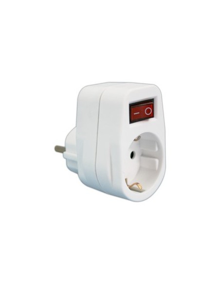 Adaptador 1 toma Shucko + Interruptor