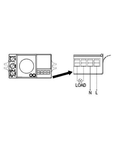 Detector movimiento por microondas