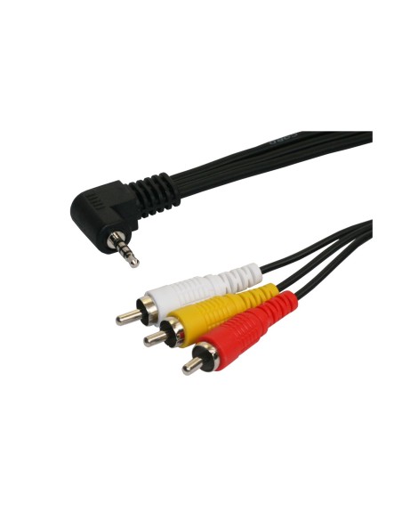 Conexión audio-vídeo Jack macho 2.5mm a 3 RCA macho 1,5Mtrs