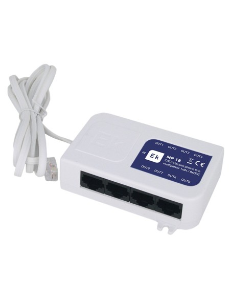 MP 18 / Multiplexor pasivo telefonía 8P.