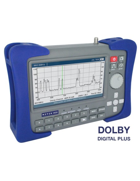 METEK HDD / Medidor de campo profesional DVB-T/T2, DVB-S/S2