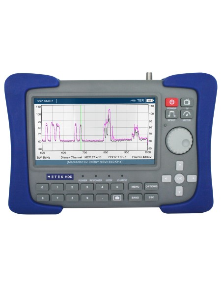 METEK HDD / Medidor de campo profesional DVB-T/T2, DVB-S/S2