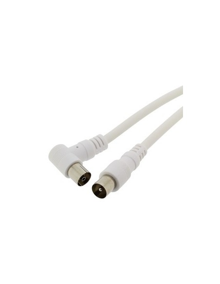 Conexión antena TV acodada 1,5Mtrs.