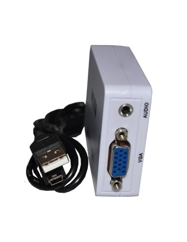 Conversor HDMI a VGA + audio