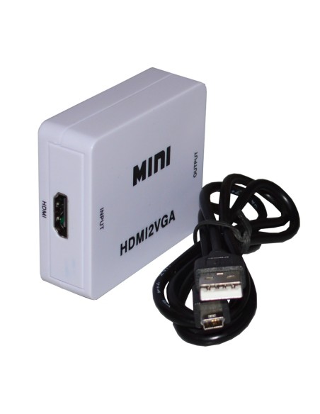 Conversor HDMI a VGA + audio