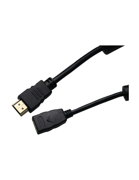Conexión HDMI macho a HDMI hembra 2Mtrs.