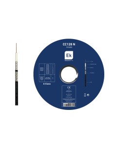 CC 128 N / Cable coaxial 6,8mm negro CCS/Al 100Mtrs