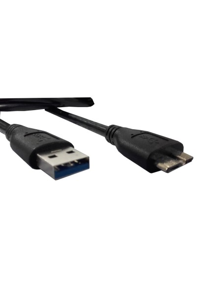 Conexión informática USB macho A 3.0 a microUSB macho 3.0