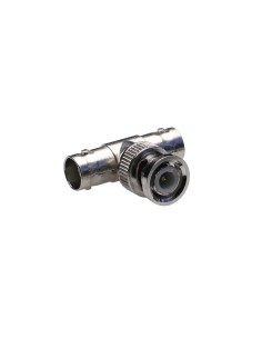 Distribuidor BNC macho a 2 BNC hembra