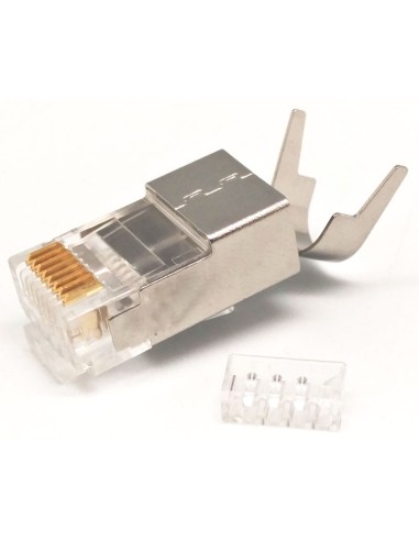 Conector RJ45 FTP Cat.7 + Guía