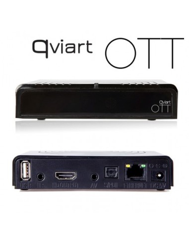 QVIART OTT / Receptor IPTV y reproductor Multimedia HD
