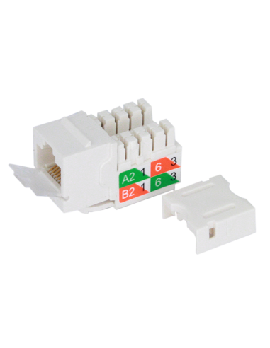 KJ C6 / Keystone jack conector hembra Cat6 UTP