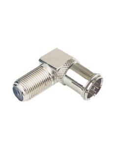 Adaptador F macho conexión rápida a F hembra