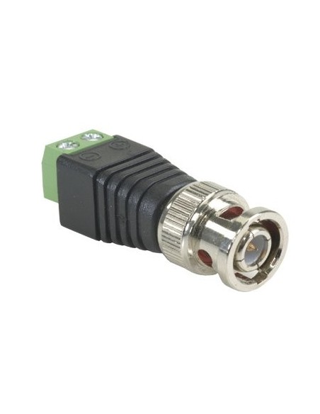 Conector de video BNC macho con salida +/- de 2 terminales