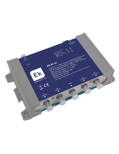 RO ST 44 / Receptor óptico para 4 Pol. SAT + TER