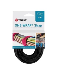 Bridas de velcro ONE-RAP negra