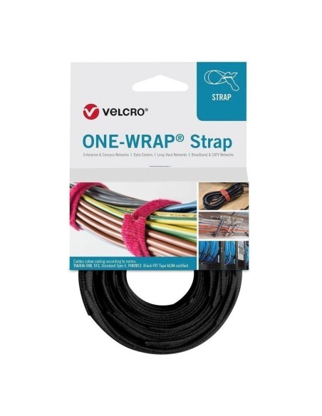 Bridas de velcro ONE-RAP negra