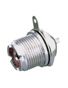 Conector PL hembra sujeción a chasis.