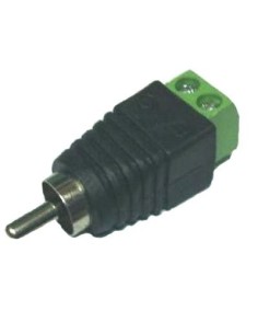 Conector DC macho RCA con Salida +/- de 2 terminales