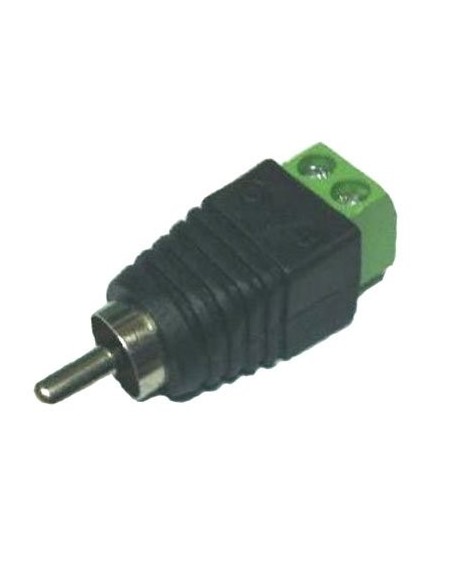Conector DC macho RCA con Salida +/- de 2 terminales