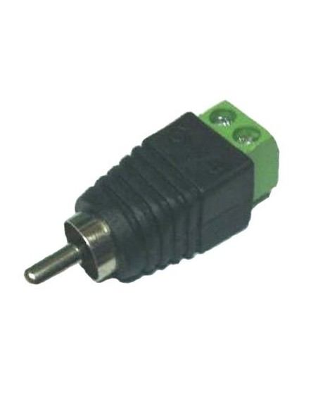 Conector DC macho RCA con Salida +/- de 2 terminales