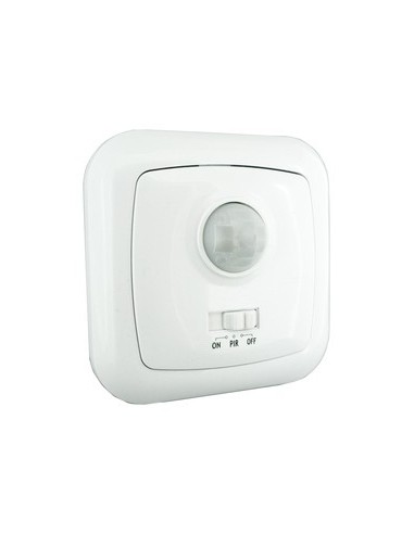 Interruptor/detector de movimiento por infrarrojos empotrable. 400 W