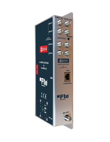 G 2414 / Cabecera compacta 4 x DVB-S/S2/S2x a 4 x DVB-T/ DVB-C
