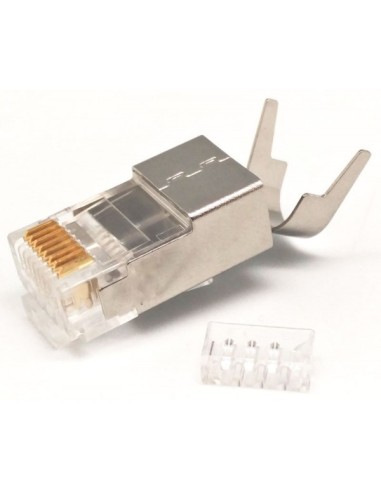 Conector RJ45 FTP + Guía Cat.8