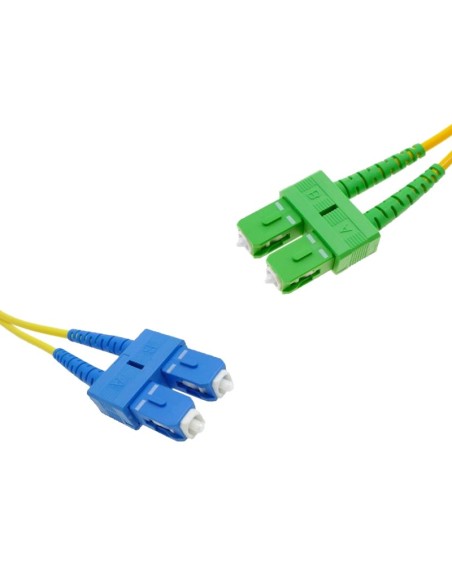 Latiguillo FO SM 9/125 OS2 doble SCD/UPC-SCD/APC 5Mtrs.