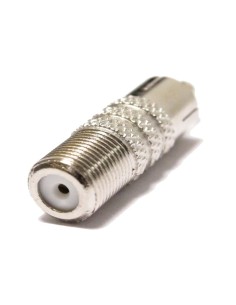Conector adaptador F hembra a RCA macho 2
