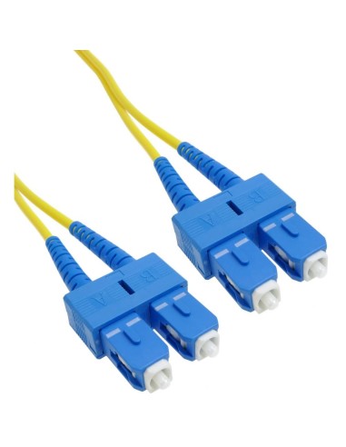 <p>Latiguillo de fibra óptica Duplex Monomodo (SM) que cumple el estándar OS2 Dispone de doble conector SC/UPC macho en un extre